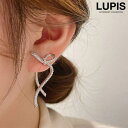 LUPIS リボンバックキャッチピアス【S925ポスト】 アクセサリー