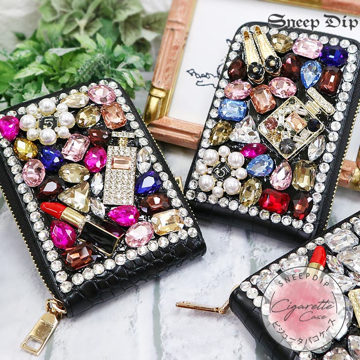 【5%OFFクーポン!10/9(木) 1:59まで!】SneepDip 【9718】ビジューシガレットケース バッグ・鞄