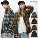 ONE 4 PREMIUM チェックシャツ レディース シャツ メンズ 長袖シャツ カジュアルシャツ ロングシャツ 柄シャツ ネルシャツ オンブレ 長袖 オーバ...