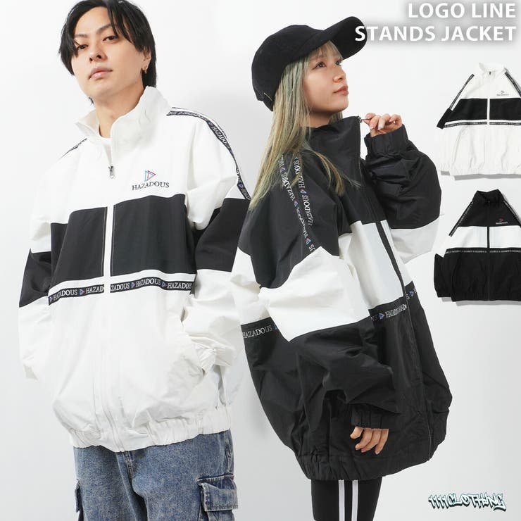 【10％OFFクーポン！11/27(木)1:59まで】ONE 4 PREMIUM ナイロンジャケット レディース ライトアウター メンズ ワンポイント 刺繍 ロゴライン ハイネック ジップ オーバーサイズ 大きいサイズ 韓国ファッション 秋 秋服 秋冬