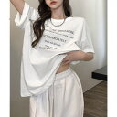 SUNSHINE CLOSET ロゴtシャツ 半袖 サマートップス韓国風 トップス