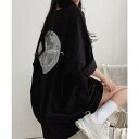 【5/15限定 15%OFFクーポン】ANGELCLOSET バックプリントTシャツ ゆったりビッグt トップス