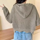 【マラソン期間中 5%OFFクーポン】ANGELCLOSET ニットパーカー 秋冬 カーディガン 韓国 トップス