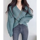 ANGELCLOSET カシュクール ニットトップス レディース トップス