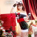 Dazzy サンタコスプレ レディース 4点SET オフショル ビッグリボン 猫耳 タイト サンタコスチューム【2024クリスマス】 デイジーストア dazzy...