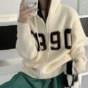 SUNSHINE CLOSET フード付き ニットカーディガン 秋冬服 トップス