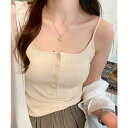 SUNSHINE CLOSET カップ付きUネックキャミソールレディース トップス