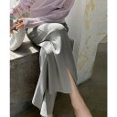 SUNSHINE CLOSET ニットワイドパンツ レディース スリット パンツ・ズボン