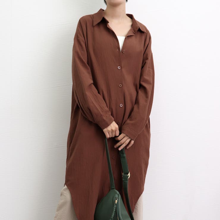 【10％OFFクーポン！7/11(土)1:59まで】SUNSHINE CLOSET シャツ ワンピース シャツワンピ 春 春服 オフィスカジュアル 韓国ファッション 韓国 ワンピース・ドレス shoplistselect-10146456 SHOPLIST サンプル画像3
