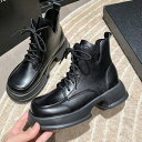 SUNSHINE CLOSET ショートブーツ 厚底 ワークブーツ 美脚 シューズ・靴