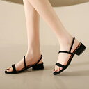 【5%OFFクーポン 9/11 1:59まで】SUNSHINE CLOSET ストラップサンダル 2way 美脚 韓国 シューズ・靴