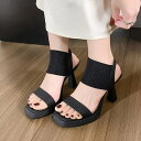 【8/11まで5%OFFクーポン】SUNSHINE CLOSET ヒールサンダル ベルト 美脚 韓国 夏 シューズ・靴