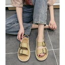 ANGELCLOSET ダブルベルト サンダル バックルサンダル シューズ・靴