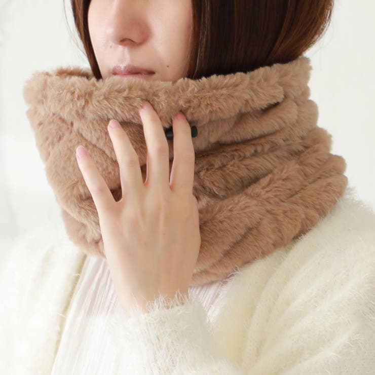 GlovesDEPO モフモフボアネックウォーマー＜おしゃれ ネックウォーマー レディース メンズ あったか グッズ 裏ボア キッズ 子供 男の子 女の子 防風 防寒 対策 おやすみ スポーツ スキー スノボ サッカー 野球 バイク 自転車 女性 誕生日 shoplistselect-10036697 SHOPLIST サンプル画像3