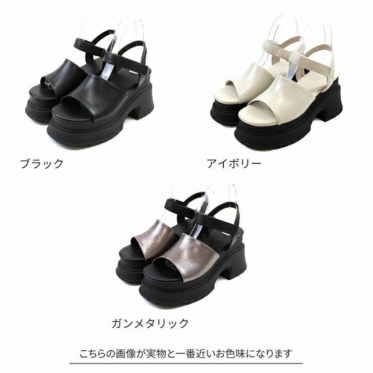 VIVIAN COLLECTION 厚底プラットフォームサンダル シューズ・靴