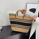 ANGELCLOSET かごバッグ 大容量トートバッグ配色カバン バッグ・鞄
