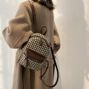 SUNSHINE CLOSET ミニリュックサック 千鳥格子バックパック バッグ・鞄
