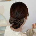 SUNSHINE CLOSET 蝶結びヘアゴム シュシュ サテン 3色 ヘアアクセサリー