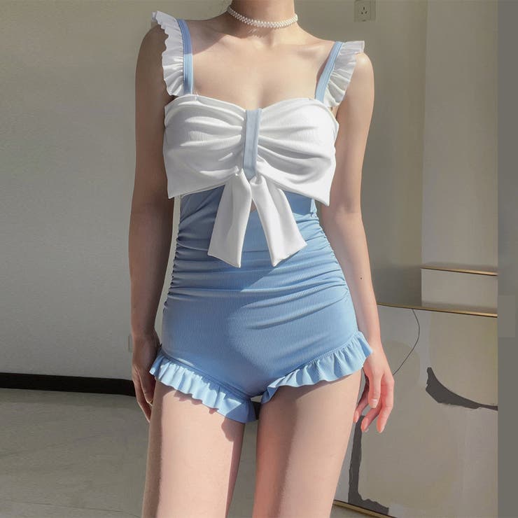 SUNSHINE CLOSET ビッグリボン ワンピース水着 レディース 水着