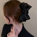 【マラソン期間中 5%OFFクーポン】ANGELCLOSET ビッグリボン ヘアクリップ レディース ヘアアクセサリー