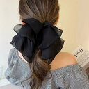 【マラソン期間中 5%OFFクーポン】ANGELCLOSET ビックリボン バレッタ ヘアアクセ韓国風 ヘアアクセサリー