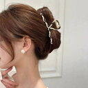 ANGELCLOSET バンスクリップパール 韓国風ヘアクリップ ヘアアクセサリー
