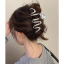 ANGELCLOSET ウェーブヘアクリップ メタルヘアクリップ ヘアアクセサリー