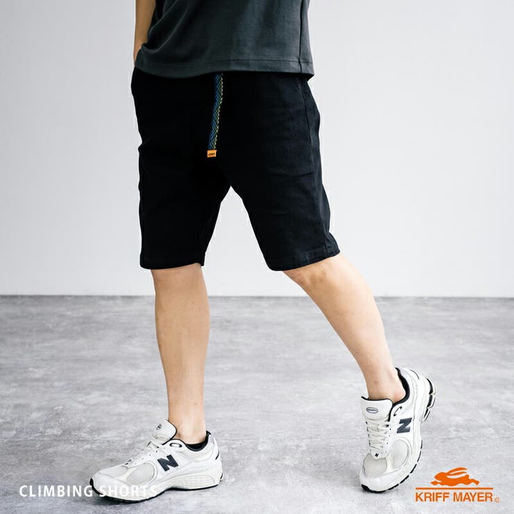 Climbing Shorts - Rocky Monroe クライミングパンツ ショートパンツ イージーウエスト メンズ ショーツ 短パン カジュアル アウトドア ガゼット ウェビングベルト シンプル キャンプ フェス ワイド