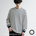 【マラソン期間中 5%OFFクーポン】Rocky Monroe ニットソー ニット 長袖Tシャツ プルオーバー メンズ レディース セーター オーバーサイズ 天竺 6.5オンス ゆったり ルーズ クルーネック カジュアル きれいめ シンプル 韓国 暖かい