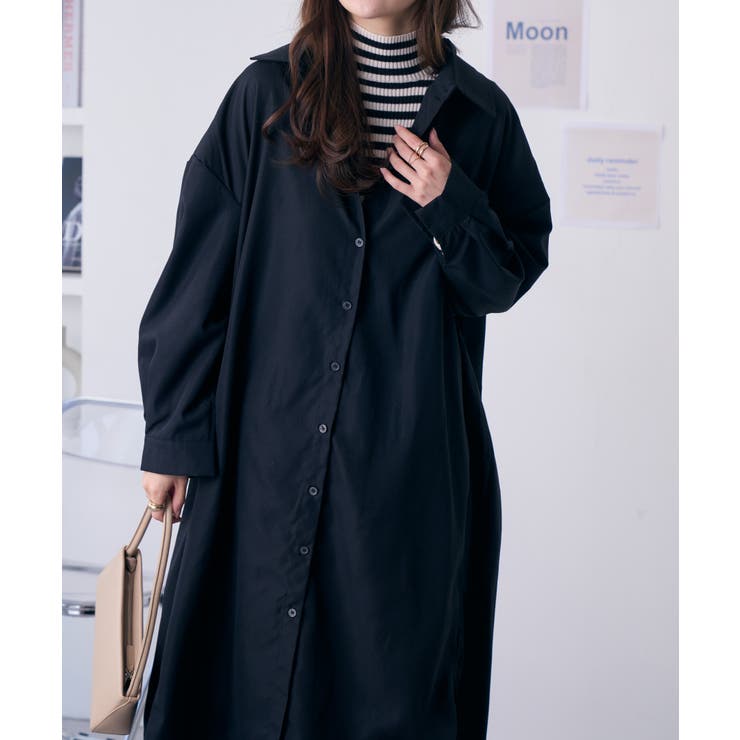 【1/29 1:59まで 10%OFFクーポン】バックプリーツロングシャツのサムネイル