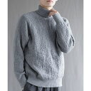 aimoha men 【aimoha neo】 Soft Textured Turtleneck タートルネック ニット【AW】 トップス