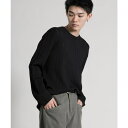 aimoha men 【aimoha neo】 Soft Ribbed Long Sleeve Sweater ニット【AW】 トップス