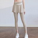 【5/10限定 15%OFFクーポン】ANGELCLOSET 一体型 ヨガパンツ スカート付きレギンス スポーツ