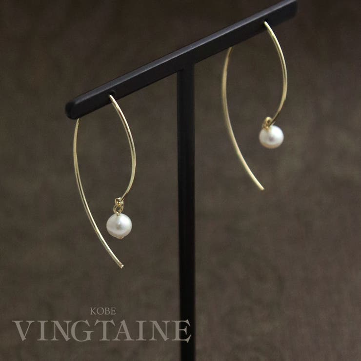 VINGTAINE ピアス フック 淡水パール 華奢 アクセサリー 上品 大人カジュアル シンプル ギフト プレゼント 女性 P5154 アクセサリー