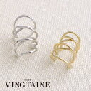 VINGTAINE 【片耳販売】ワイヤー風イヤーカフ イヤリング イヤカフ 大人っぽい 片方 カジュアル シンプル 30代 40代 イヤーフックかわいい E21...