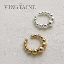 VINGTAINE 【片耳販売】メタルボールイヤーカフ 重ね付け イヤリング シンプル 大人カジュアル アクセサリー トレンド 人気 E2130 アクセサリー