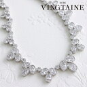 【マラソン期間中 5%OFFクーポン】VINGTAINE キュービックジルコニアエレガントネックレス/チョーカー/ショート/結婚式/二次会/ドレスアクセサリーC2-SET10[アクセサリー/ドレス/エレガンス/結婚式/デート/二次会/パーティー/フォーマ
