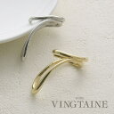 VINGTAINE 【片耳販売】デザインリングイヤーカフ 個性的 イヤカフ シンプル メタル カジュアル アクセサリー アレンジ 重ね付け アシンメトリー レデ...