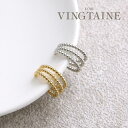 【5/15限定 15%OFFクーポン】VINGTAINE 【片耳販売】イヤーカフ 3連風 ボール メタル ミニ アクセサリー おしゃれ プレゼント 人気 トレン...