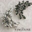【7/11 1:59まで 5%OFFクーポン】VINGTAINE ブローチ ムーンリーフ/カットクリスタル BR-19 アクセサリー