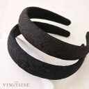 【5/16 1:59まで 5%OFFクーポン】VINGTAINE カチューシャ 刺繍 シック ボタニカル 上品 おしゃれ 大人カジュアル かわいい 可愛い ギフ...