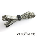 VINGTAINE シックなモノトーンカラーリボンヘアクリップ/ダッカールクリップ/くちばしクリップ/ヘアアクセサリー H-810 ヘアアクセサリー
