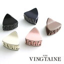 VINGTAINE カラーミニバンスクリップ/三角/シンプル/小ぶり/ミニサイズ/オフィス/デイリー/ヘアクリップ/ヘアアクセサリー H7104 ヘアアクセサリー