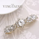 【5/16 1:59まで 5%OFFクーポン】VINGTAINE バレッタ ヘアクリップ 髪留め ビジュー ストーン 上品 アクセサリー 大人カジュアル プレゼ...