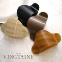 【5/16 1:59まで 5%OFFクーポン】VINGTAINE ヘアクリップ マーブル模様 ニュアンス ワイド 幅広 ポニーテール まとめ髪 シンプル ヘアア...