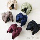 【5/16 1:59まで 5%OFFクーポン】VINGTAINE バンスクリップ グログラン センターリボン ヘアクリップ おしゃれ 大人 かわいい 可愛い ギ...