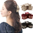 【5/16 1:59まで 5%OFFクーポン】VINGTAINE バンスクリップ ツイード リボン フリンジ ヘアクリップ ヘアアクセサリー 可愛い 上品 ギフ...