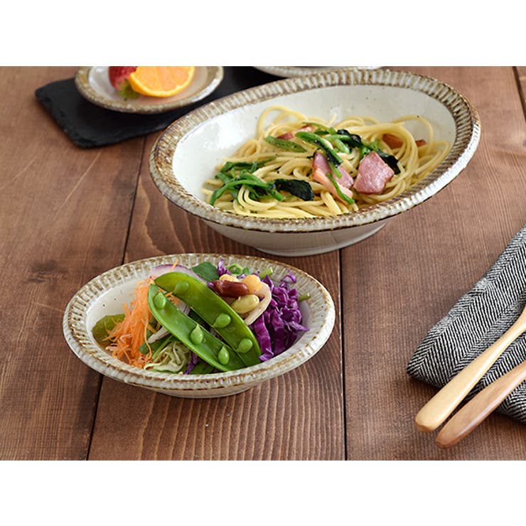 【10％OFFクーポン！9/24(木)1:59まで】EAST table 和食器　楕円取り鉢（渕錆粉引）小鉢 取り鉢 とんすい デザートボウル ヨーグルトボウル 楕円小鉢 和の小鉢 ナチュラル ボウル カフェ食器 オーバル カフェ風 モダン 和カフェ お shoplistselect-10152513 SHOPLIST サンプル画像3