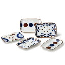 TABLE WARE EAST 長角皿5枚セット 16.5cm 南風 化粧箱入り ギフトプレート お皿 皿 和食器 おしゃれ 食器 中皿 取り皿 ケーキ皿 柄物...