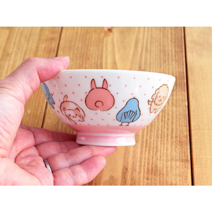 【10％OFFクーポン！9/24(木)1:59まで】EAST table 子供茶碗　動物大好き　女の子用ご飯茶碗 茶碗 動物 どうぶつ 女の子 かわいい 子供 キッズ 子ども 園児 幼児 子供食器 キッズ食器 子供 用 おしゃれ キッチン shoplistselect-10152635 SHOPLIST サンプル画像2